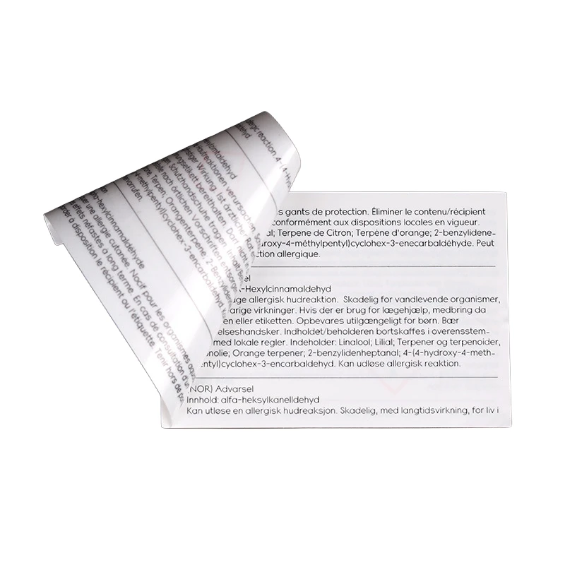 Peel Off Labels Roll